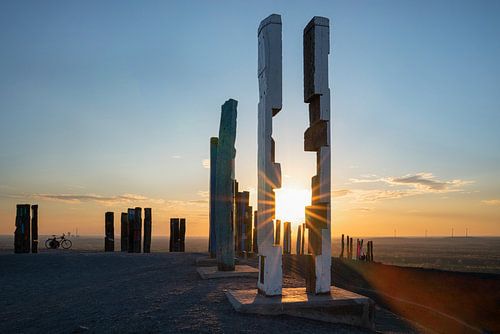 Oriëntatiepunt op de slakkenberg van Haniel, Bottrop, Duitsland