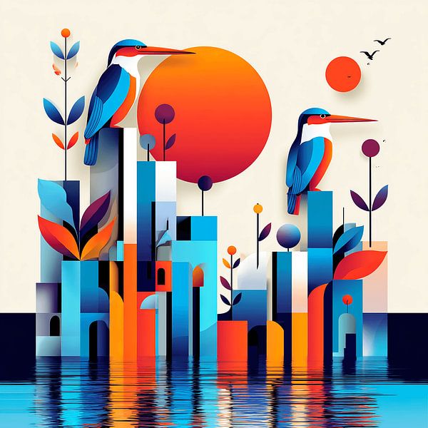 Les martins-pêcheurs de Colour City par Karina Brouwer