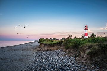 De vuurtoren van Falshöft aan de Oostzee van Truus Nijland