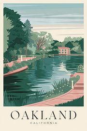 Oakland, California Vintage Travel Poster sur Poster Art Shop