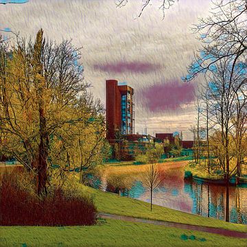 Leeuwarden Wester Stadsgracht von Roelof van der Schaaf