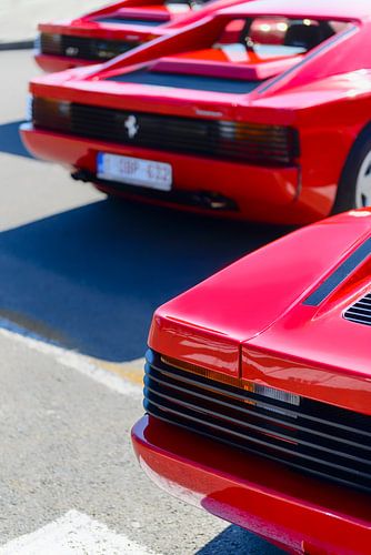 Ferrari Testarossa sportwagens uit de jaren '80