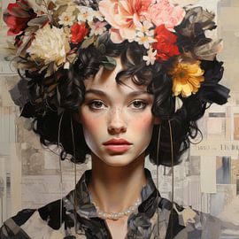 Portrait moderne en style collage sur Studio Allee