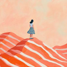 Femme en plein air sur Peintures accrocheuses