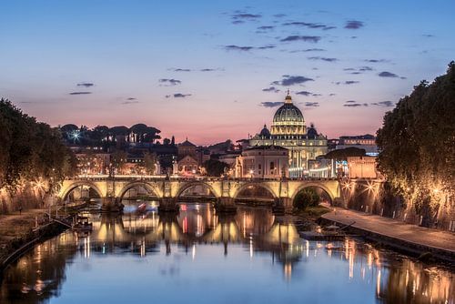 Zonsondergang in Rome