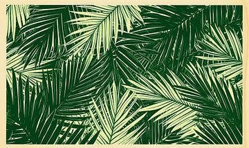 Graphic Palm Leaves by ByNoukk
