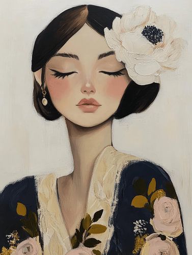 Portret in warme kleuren