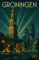 Groningen Poster – Vintage Netherlands Wall Art