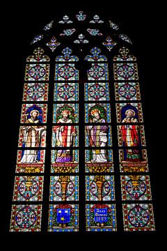 Glas in lood raam Sint Jan kathedraal van Foto Amsterdam/ Peter Bartelings
