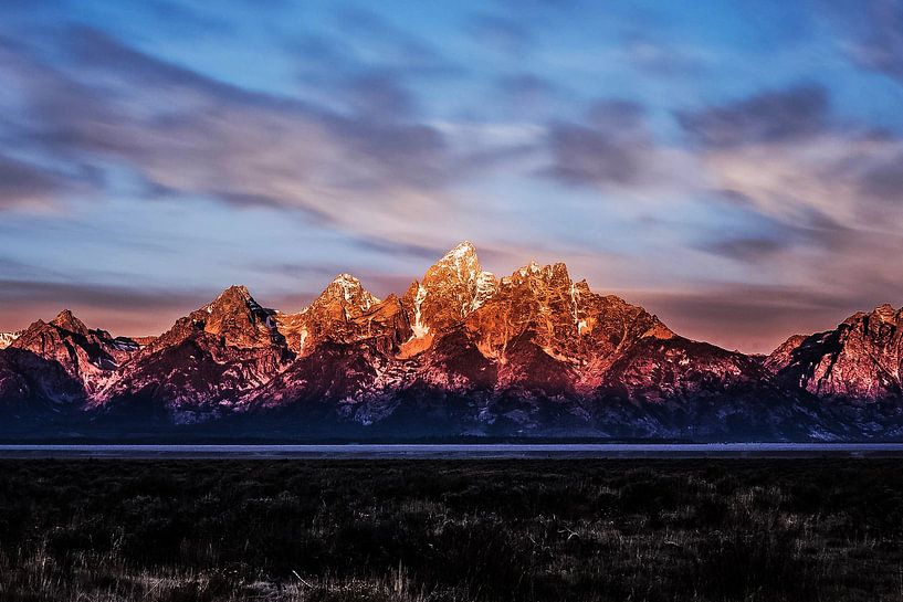 Wolken in den Bergen von Walljar
