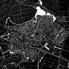 Zoetermeer Stadskaart | Zwart | Vierkant of als Wandcirkel van WereldkaartenShop