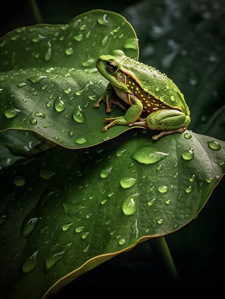 Tree frog in the rain | Wildlife photography by Visuals by Justin