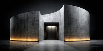 Eingang zur stillen Ordnung von Klaus Tesching - Art-AI