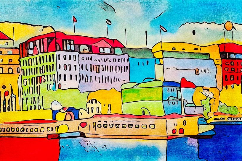 Hamburg ist bunt, Motiv 2 von zam art