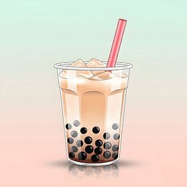 Bubble Tea with Tapioca Pearls by Regan Frederick