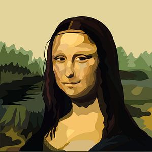 Moderne Mona Lisa von Kirtah Designs