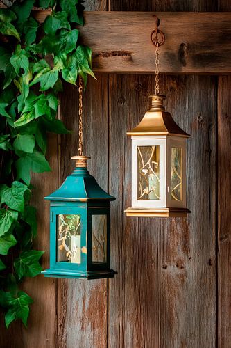 Kleurrijke decoratieve lantaarns