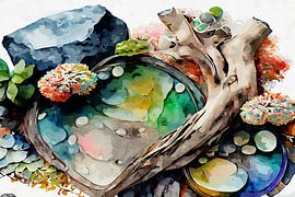 Vogeltränke im Garten von Andreas Wemmje