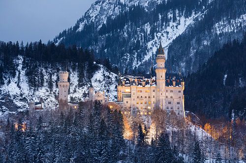 Kasteel Neuschwanstein, Allgäu, Beieren, Duitsland