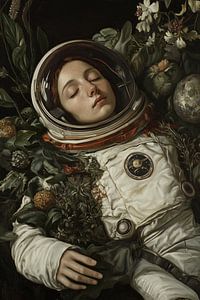 Schlafender Astronaut
