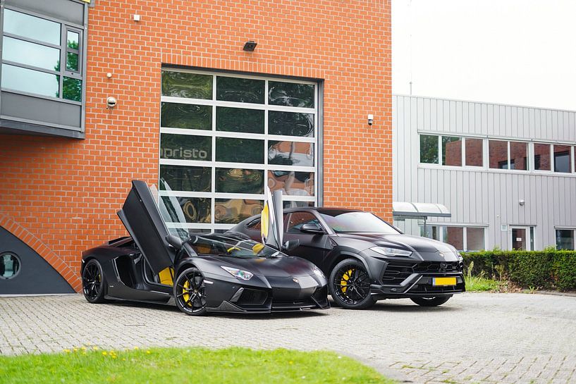Blacked Out Lamborghini Aventador & Urus by Joost Prins Photograhy