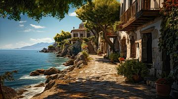 A dream of a small village by the sea by Harry Cathunter
