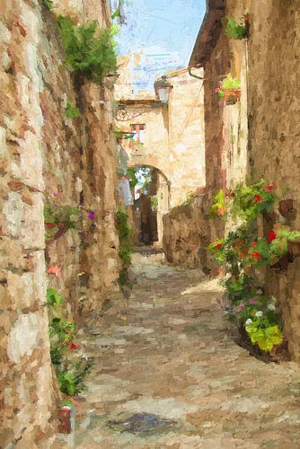 Une rue pittoresque en Italie