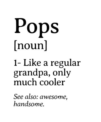 Pops Definitie Grappig Familiewoordenboek