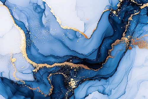 Luxueuze Marmeren Texturen met Gouden Details