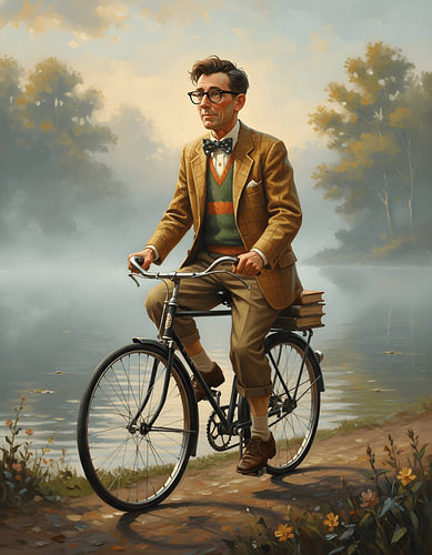 Nerd on Wheels in de Lakeside Mist