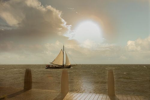 bootje op de waddenzee van anne droogsma