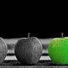 Appels groen en zwart wit van Gertjan Hesselink