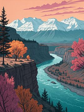 Canyon Rivier Vallei van Artistic