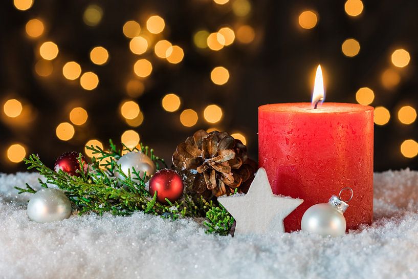 Kerstmis nachtverlichting achtergrond van Alex Winter