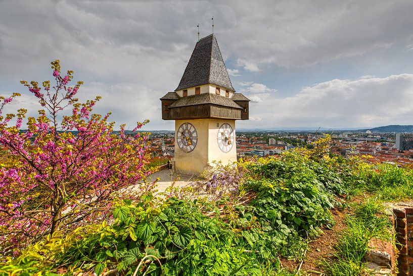 Klokkentoren van Graz, Oostenrijk van Imageditor