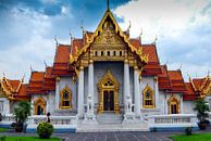Buddhismus Tempel Wat Benchamabohit in Bangkok Thailand von Dieter Walther Miniaturansicht