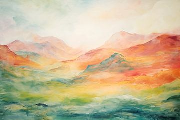 Kleurige bergen van Imagine