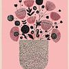 Grafisch Bloempotje 5 van Studio Ypie