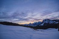 Kleurrijke zonsopgang op de Satteleggpas in de Alpen van Martin Steiner thumbnail
