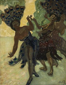 Leo Putz - Dansende negerinnen (1904) van Peter Balan