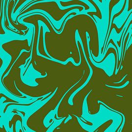 Colorful swirls by Mad Dog Art