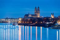 Maagdenburg op het blauwe uur van Stephan Schulz thumbnail