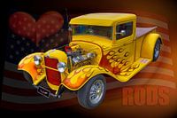 Love Rod with flames