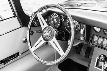 Intérieur du roadster Jaguar E-Type sur Sjoerd van der Wal Photographie