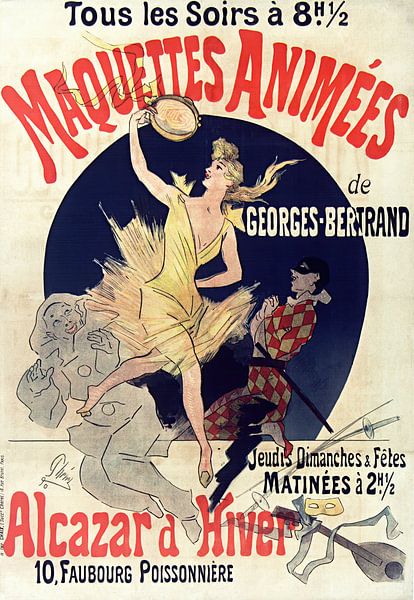 Jules Chéret - Maquettes animées... Alcazar d'hiver (1890) by Peter Balan