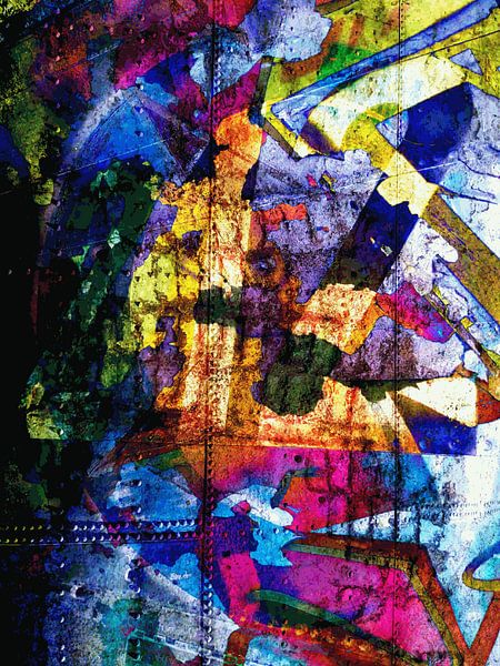 Modern, Abstract Digitaal Kunstwerk – Dreams Full Of Color Part 1 van Art By Dominic