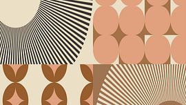 70s Retro geometric art II by Dina Dankers