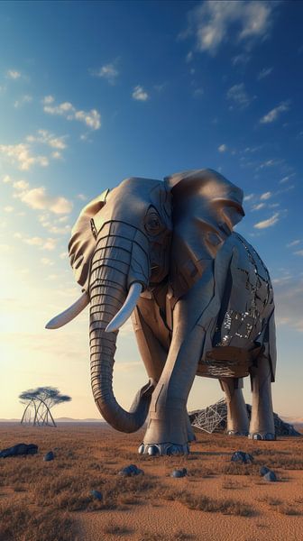 Galactic Goliath | An elephant on another planet by Eva Lee