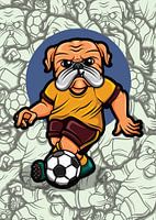 Voetbal hond
