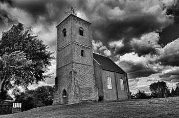 Kirche in der Landschaft, Stompetoren Spaarndam
